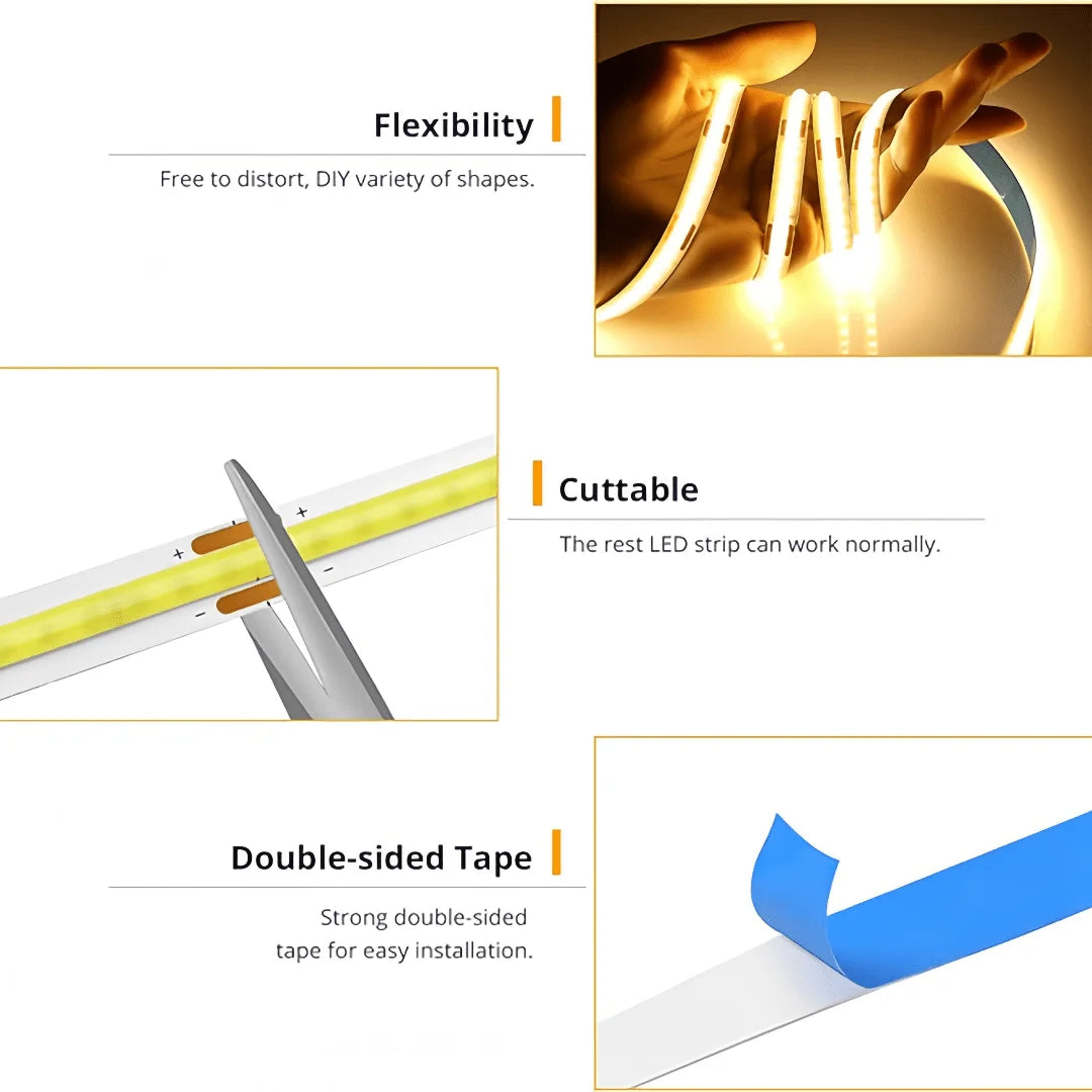 FlexGlow COB LED Strip